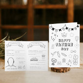 Afdrukbare Kleurplaat Happy Vaderdag Kaart