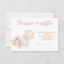 Afdrukbare Lamb Luier loterij sjabloon