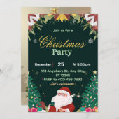 Afdrukbare Minimalistische Kerstkaart (Voorkant / Achterkant)