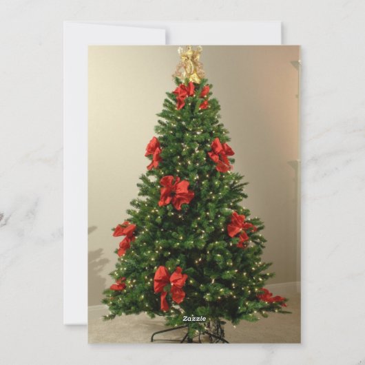 Afdrukbare Minimalistische Kerstkaart (Achterkant)