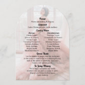 Afdrukbare Mis XV Años Quinceañera Programma Kaart (Achterkant)