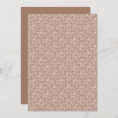 Afdrukbare Mocha Rococo Revival Mandala Deco fans Kaart (Voorkant / Achterkant)