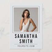 Afdrukbare Model Comp Kaart Sjabloon Ontwerp (Voorkant)