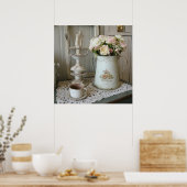 Afdrukbare moderne  Shabby chic fototype Poster (Keuken)