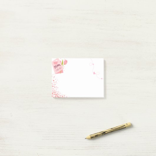 Afdrukbare moeder cadeau idee notities post-it® notes (Op bureau)