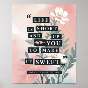 Afdrukbare muurkunst, Motivatie citaat Poster