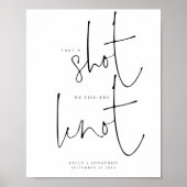 Afdrukbare Neem een foto We bonden de knoop bruilo Poster (Voorkant)