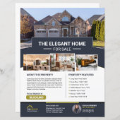 Afdrukbare onroerend goed Flyer Sjabloon (Voorkant / Achterkant)