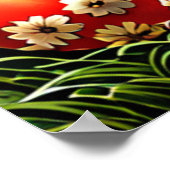 Afdrukbare paashaas. Paashaas. Poster (Hoek)