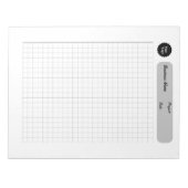 Afdrukbare papieren grijze engineering grafiekblad notitieblok (Voorkant)