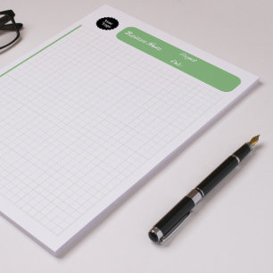 Afdrukbare papieren groene engineering grafiekblad notitieblok