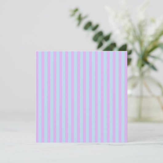 Afdrukbare Pastel Rainbow Stripes & Polka Dots Kaart (Staand voorkant)