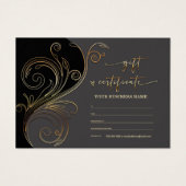 Afdrukbare persoonlijke Sjabloon Cadeaubon Visitekaartje (Voorkant)