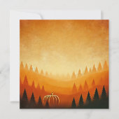 Afdrukbare pompoenoogst Autumnal Ombre Scrapbook Kaart (Voorkant)