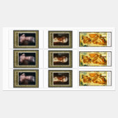 afdrukbare postzegels labels (Vel)