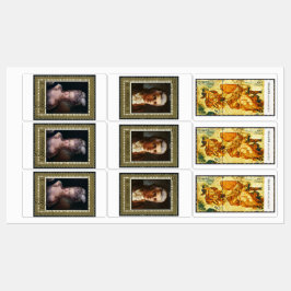  afdrukbare postzegels labels