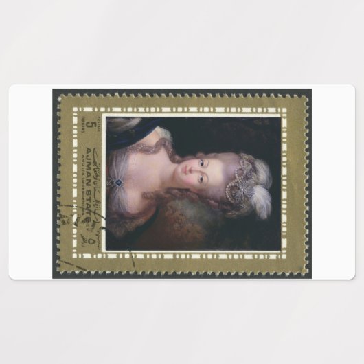 afdrukbare postzegels labels (Design 1)