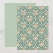 Afdrukbare Retro Salie Zand Cheerleader Mandala Te Kaart (Voorkant / Achterkant)