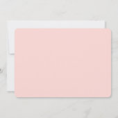 Afdrukbare Roze Klaproos Baby Shower Kaart (Achterkant)