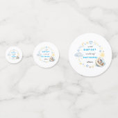 Afdrukbare Schattige Blue Night Sky ThemeBaby Show Confetti (Voorkanten)
