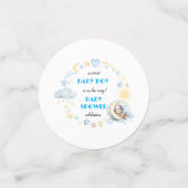 Afdrukbare Schattige Blue Night Sky ThemeBaby Show Confetti (Kleine voorkant)