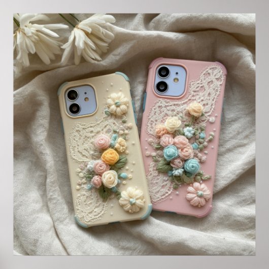 Afdrukbare Schattigee foto van telefoonhoesjes Poster (Voorkant)