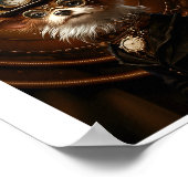 Afdrukbare Schattigee Steampunk Dog Pet Goggles 11 Poster (Hoek)