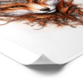 Afdrukbare Schattigee Steampunk Fox 116 Poster (Hoek)