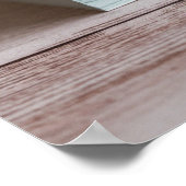 Afdrukbare  Shabby Shic houten doos Foto Poster (Hoek)