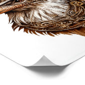 Afdrukbare Steampunk Quirky Ongewone Kip 112 Poster (Hoek)