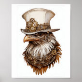 Afdrukbare Steampunk Quirky Ongewone Kip 112 Poster (Voorkant)
