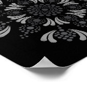 Afdrukbare stip Uw eigen Mandala Sjabloon Poster (Hoek)