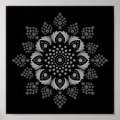 Afdrukbare stip Uw eigen Mandala Sjabloon Poster (Voorkant)