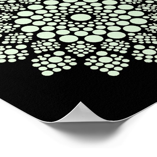 Afdrukbare stip Uw eigen Mandala Sjabloon Poster (Hoek)