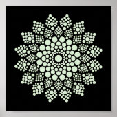 Afdrukbare stip Uw eigen Mandala Sjabloon Poster (Voorkant)