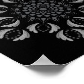 Afdrukbare stip Uw eigen Mandala Sjabloon Poster (Hoek)