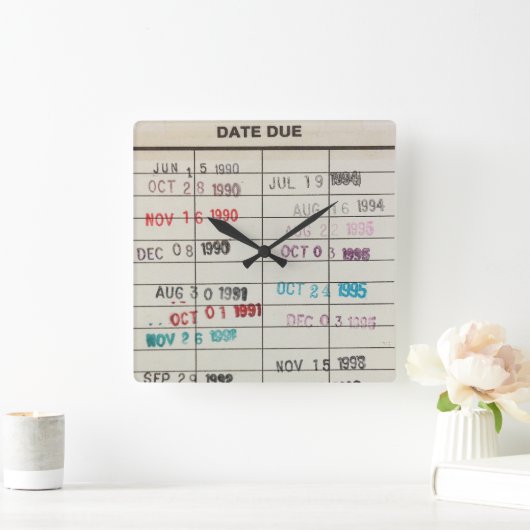 Afdrukbare tapewisselaar Kaarten Acrylwandklok Vierkante Klok (Huis)