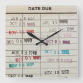 Afdrukbare tapewisselaar Kaarten Acrylwandklok Vierkante Klok (Voorkant)