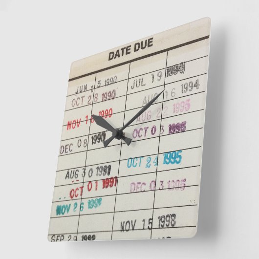 Afdrukbare tapewisselaar Kaarten Acrylwandklok Vierkante Klok (Hoek)