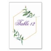 Afdrukbare Trouwtafelnummers, Rustiek groen Kaart (Voorkant)
