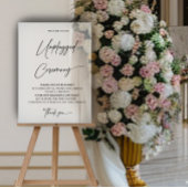 Afdrukbare Unplugged Ceremony Acryl Teken Acryl Bord