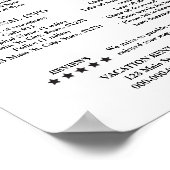 Afdrukbare vakantieverhuur Welkomstinformatie Poster (Hoek)