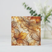 Afdrukbare val laat alcoholinkt plakboek papier kaart (Staand voorkant)