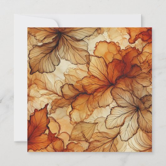 Afdrukbare val laat alcoholinkt plakboek papier kaart (Achterkant)