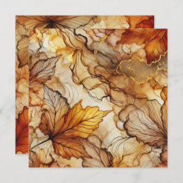 Afdrukbare val laat alcoholinkt plakboek papier kaart