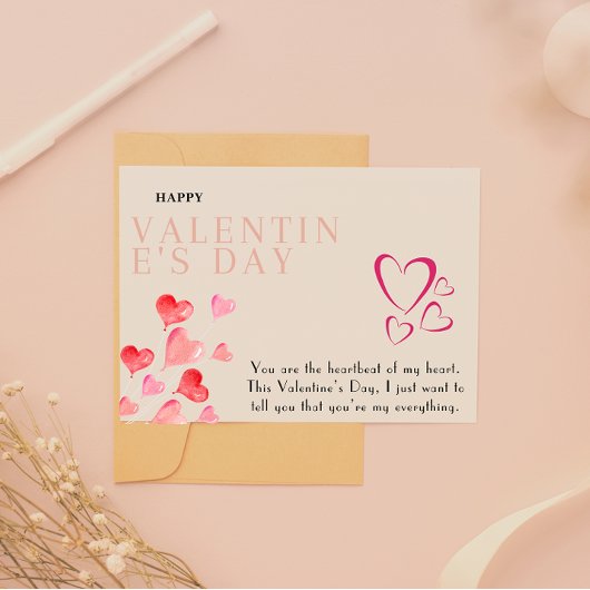 Afdrukbare Valentijnsdagkaart voor Digitale Downlo Feestdagenkaart