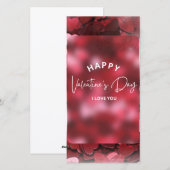 Afdrukbare Valentijnskaart Feestdagenkaart (Voorkant / Achterkant)