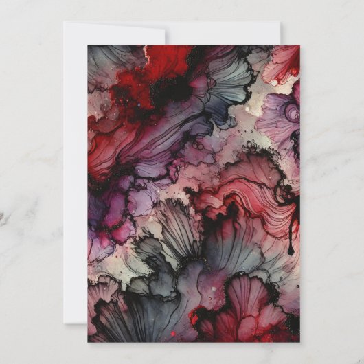 Afdrukbare Vampier Bloed Halloween Alcohol Inkt Kaart (Achterkant)