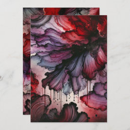 Afdrukbare Vampier Bloed Halloween Alcohol Inkt Kaart