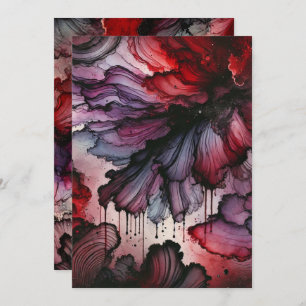 Afdrukbare Vampier Bloed Halloween Alcohol Inkt Kaart